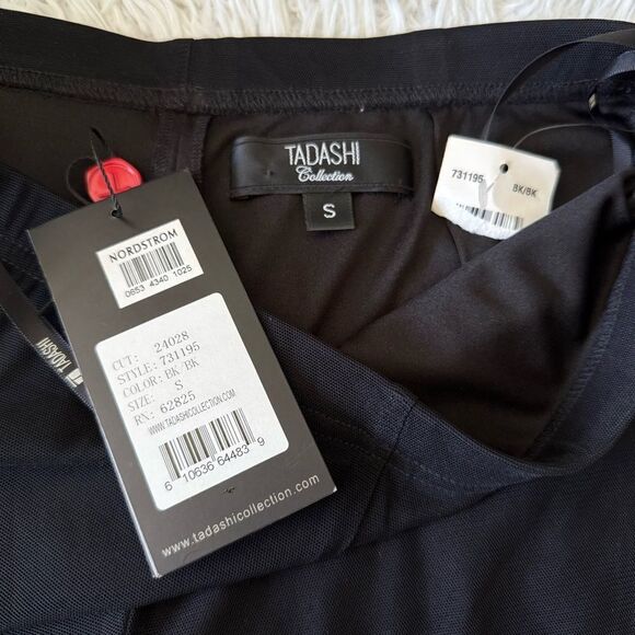 NWT Tadashi Shoji Collection Formal Black Wide Leg Pants Size S - Picture 5 of 6